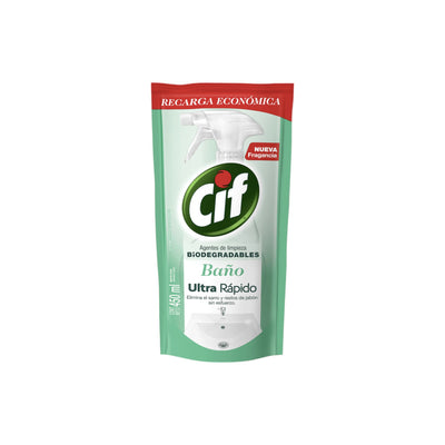 Limpiador baño recarga Cif bio 450 ml