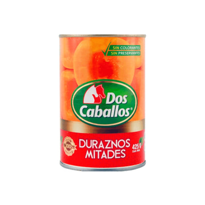 Duraznos mitades Dos Caballos 425 g