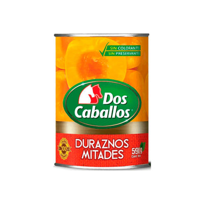 Duraznos mitades Dos Caballos 590 g