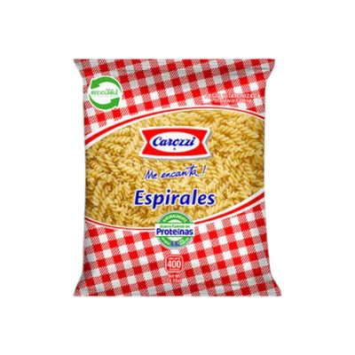 Fideos espirales Carozzi 400 g