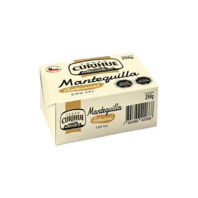 Mantequilla artesanal con sal Fundo Curihue 250 g