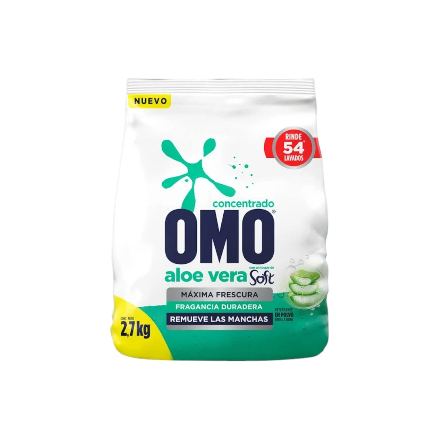 Detergente en polvo aloe vera concentrado Omo matic 2,7 K