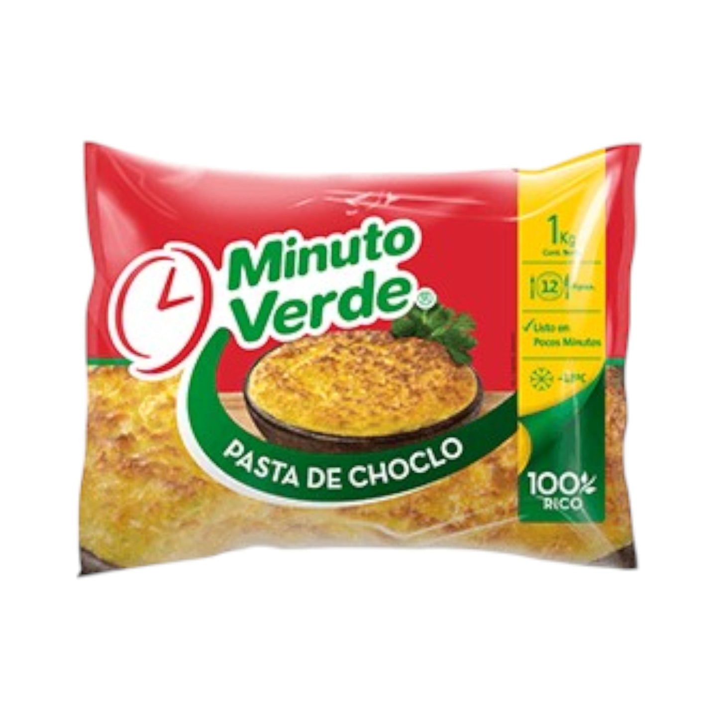 Pasta de choclo albahaca congelada Minuto Verde 1 kg