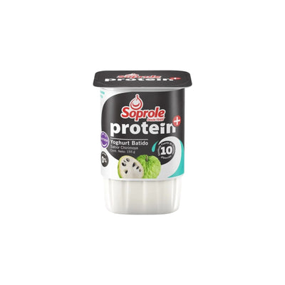 Yogurt batido sabor chirimoya sin lactosa Protein+ Soprole 155 g