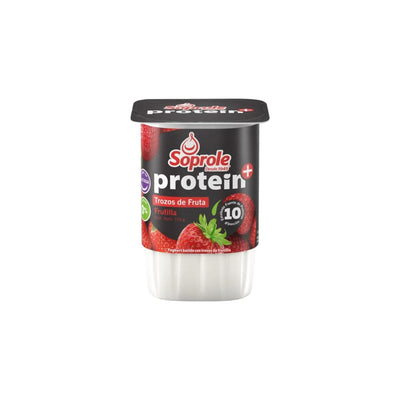 Yogurt trozos de frutilla sin lactosa Protein+ Soprole 155 g